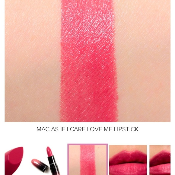 Last one! MAC AS IF I CARE Lipstick NIB Love Me rare discontinued - Picture 3 of 4
